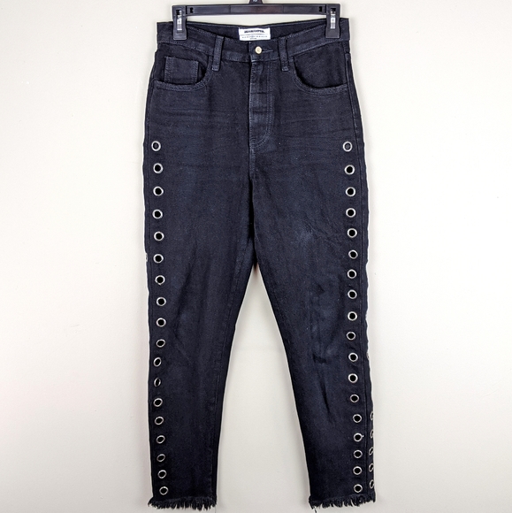 One Teaspoon | Black Cutout Mom Jeans-E34 - Picture 2 of 8